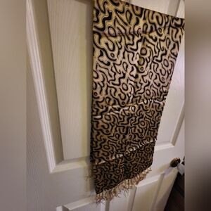 Silk Scarf with Fringes